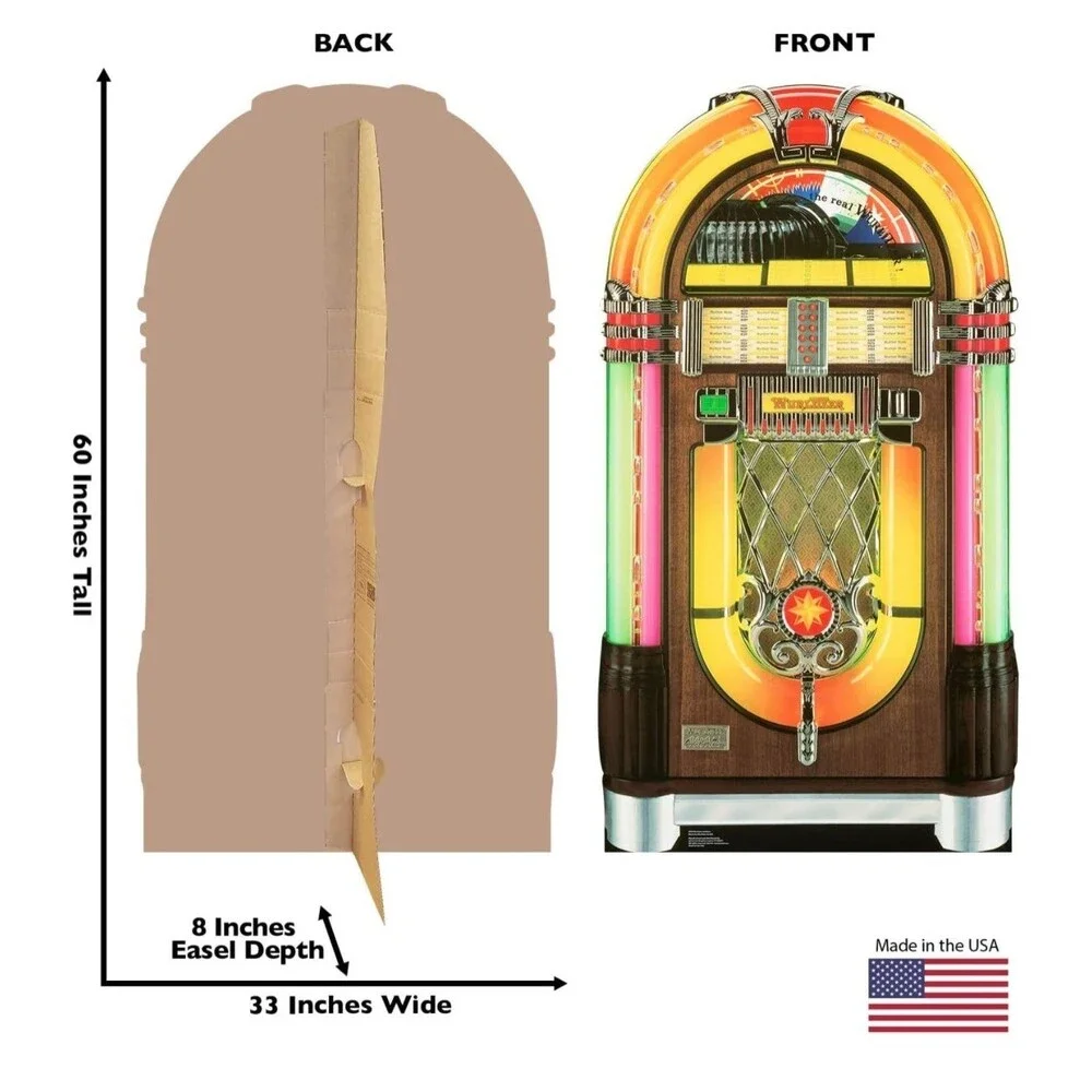 Cardboard People Wurlitzer Jukebox Life Size Cardboard Cutout Standup